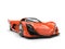 Vivid orange concept racing super car - beauty shot