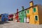 Vivid painted houses in Burano