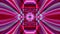 Vivid pink red psychedelic illusion pattern symmetric cycle wave motion stage visual abstract background for music Vj loop.