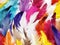 Vivid Plumage of Colorful Birds