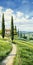 Vivid Realism: Italian Countryside House With A Serene Dirt Path