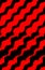 vivid scarlet parallel striped design on a black background