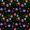 Vivid seamless floral pattern