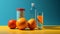 Vivid And Surrealistic Vray Tracing: Bottles Of Water And An Orange