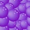 Vivid trendy pattern with purple bowling balls