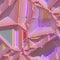 Vivid violet pink yellow 3D illustration diagonal triangle shapes and square, psychedelic sweet pyramid