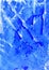 Vivid watercolor abstract drawing  blue clear  backdrop