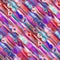 Vivid wavy warped digital bright seamless pattern