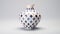 Vividly Bold Ceramic Vase With Symmetrical Grid Design