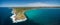 Vivonne Bay, Kangaroo Island beautiful aerial panorama.