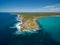 Vivonne Bay and Point Ellen, Kangaroo Island aerial view.