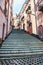 Vizzini, Sicily, Italy, HDR art majolica staircase, ceramics and motifs in colorful steps decoration Vizzini