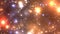 VJ Fractal stars motion graphics. Disco spectrum lights kaleidoscope effect