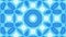 VJ LOOP 3d illustration blue abstract art kalaidoscope mandala