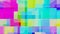 VJ Loop Pulsating Multicolored Cubic Background.