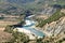 Vjosa river bend near the town of Kanikol