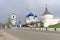 Vladimir, Russia. - May 06.2018. The main entrance Bogolyubovo-Holy Bogolyubsky Convent.