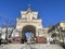 Vladivostok, Russia, January, 31, 2022. Triumphal Nicholas arch of the Tsarevich. Vladivostok, winter