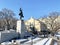 Vladivostok, Russia, March, 05,2020. Monument to V. I. Lenin on the station Privokzalnaya square. Vladivostok