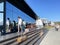 Vladivostok, Russia, September, 15,09, 2023. People walking near pavilion of Chukotka Autonomous Okrug