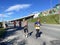 Vladivostok, Russia, September, 24, 2022. Participants of the Vladivostok Bridges marathon on the Golden Bridge