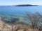 Vladivostok, view of the Basargina Peninsula from Patrokles Patrokl bay in the Ussuri bay of the sea of Japan in spring