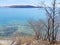 Vladivostok, view of the Basargina Peninsula from Patrokles Patrokl bay in the Ussuri bay of the sea of Japan in spring