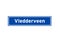 Vledderveen isolated Dutch place name sign. City sign from the Netherlands.