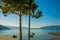 VLORA-VLORE, ALBANIA: Beautiful view of the sea and boats on a sunny day.