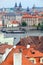 Vltava river from above Prague Czech republic