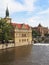 Vltava river embankment, Prague, Czech Republic