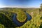 Vltava river meander - autumn lookout MÃ¡j in Czechia