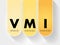 VMI - Vendor Managed Inventory acronym, business concept background