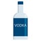 Vodka bottle alcoholic beverage flat icon