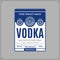 Vodka label template