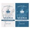 Vodka labels set