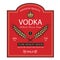 Vodka labels set