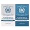 Vodka labels set