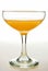 Vodka orange cocktail in a small glass