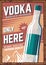 Vodka retro poster.