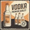 Vodka Signage Poster Retro Rustic Classic