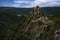 Vogelbergsteig trail above the Danube river.