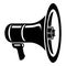 Voice amplifier icon, simple style