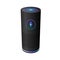 Voice control user interface smart speaker blue color vector illustration.black