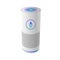 Voice control user interface smart speaker white color vector illustration.