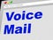 Voice Mail Represents Message System And Communicate