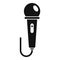 Voice microphone icon, simple style