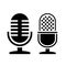 Voice microphone vector icon