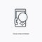 Voice over internet protocol outline icon. Simple linear element illustration. Isolated line voice over internet protocol icon on