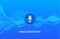 Voice recognition wave sound ai icon. Music microphone voice assistant car or phone
